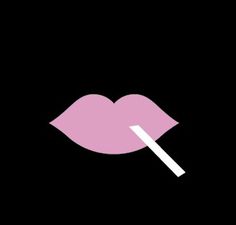 unityandform: graphic design #lips #illustration #vector #smoking