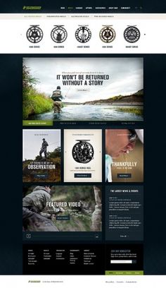 Sage Fly Fishing on the Behance Network #website