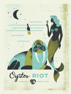 Oyster Riot | Two Arms Inc. #illustration #poster