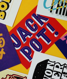 Hand-lettered postcards by Lana Hughes that celebrate a Festival of Fonts | Creative Boom