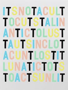Amy Woodside | PICDIT #design #letter #painting #art #type #typography