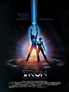 tron-poster.jpg (image) #movie #tron #design #retro #scifi #poster #80s