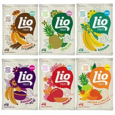 LioÂ Fruit - TheDieline.com - Package Design Blog #packaging #fruit #illustration #colorful #lio #consumer