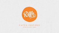 RIFFLE NW on Behance #riffle #orange #nw #logo #circular