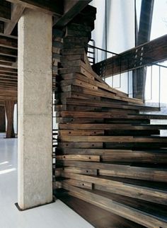 FFFFOUND! | Design | Tumblr #stairs #wood #rustic