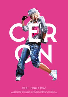 Ceron Dance School - Posters Design on Behance #dance #poster #typography
