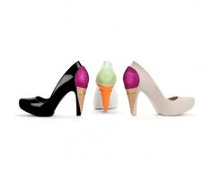 Artistic Ice cream design shoes #karl #shoes #cream #artistic #lagerfeld #ice