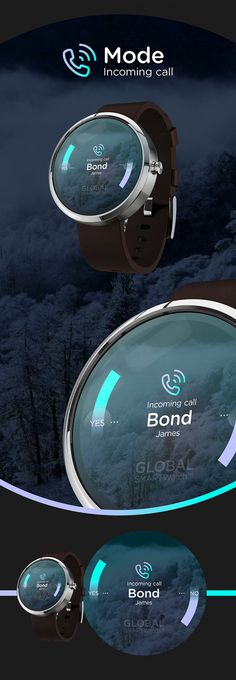 Smart Watch // Global Outlook™ on Behance #ios8 #smartwatch #weather #ux #interface #iwatch #ui #clean #concept #watch #wristwatch #ios