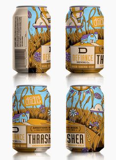Defiance Brewery Thrasher Cans #packaging #beer
