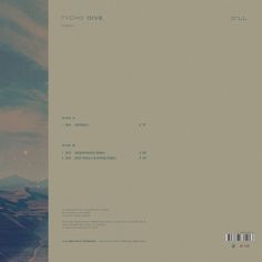 Tycho presents Dive [Single] - Ghostly International #tycho #packaging #design #dive #vinyl #iso50 #music #layout