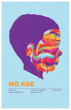 GigPosters.com - No Age #music #print #poster