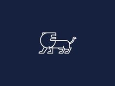 Dribbble - Lion Isotype by Jorge Mar #icon #logo #isotype #pictogram