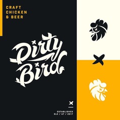 DsBD on Instagram: "Getting my Sunday vibe on for "DIRTYBIRD" hyped on this project. ____ DsBD #logo #brand #branddesign #branding #logoinspiration…"
