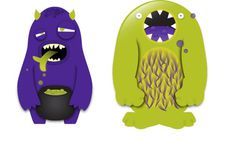 Beast Blend on the Behance Network #cute #bright #illustration #monsters