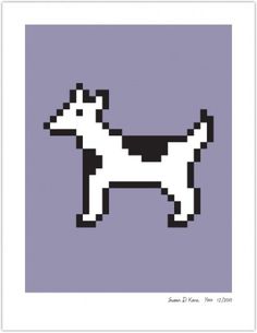 DOG COW | Susan Kare Prints #apple #icons #poster