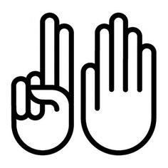 Number Seven 7 Hand Symbol: Free Graphics, Pictograms, icons, Visuals, Images, for sign Systems #signage #symbols #seven #hands