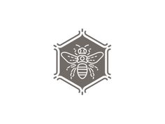 Hansa honig #mark #branding #bee #insect #illustration #logo