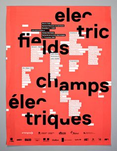 Electric Fields on Behance #murray #electric #coulombe #xavier #poster #fields