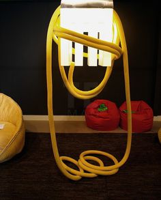 Pasta collection - Spaghetti lamp #interior #lamp #design #furniture #lighting