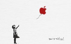 MacThemes Forum / [WIP Wall] Banksy Apple #steve #apple #banksy #jobs #art #street