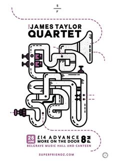 James Taylor Quartet by Lucas Jubb #risk #trumpet #jazz #gig #print #screen #poster #jubb #lucas