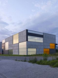 Dezeen » Blog Archive » Office, Store & Shop Concrete Container by OFIS Arhitekti #concrete #shop #ofis #office #glass #architecture #minimal #warehouse