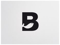 Benito Díaz Logo, by David de la Fuente #inspiration #creative #design #graphic #fish #letter #logo