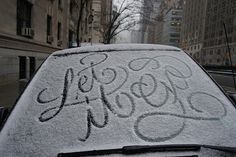 snow_script_faust_ny_02 #handwriting #snow #typography