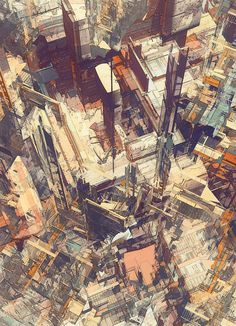 cities IV / deconstructed #city #illustration #digital