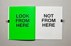Over Look Book #print #look #myles #fluro #lucas #green