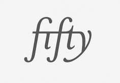 Fifty | Flickr - Photo Sharing! #serif #ligature #typography