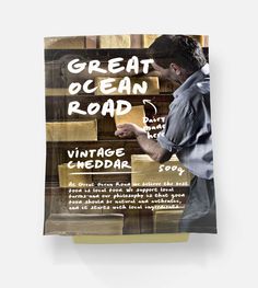 Great Ocean Road Dairy #ocean #warrnambool #dairy #cheese #packaging #cheddar #road #and #great #typography