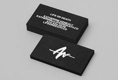 Life Or Death by DIA #print #graphic design #business cards