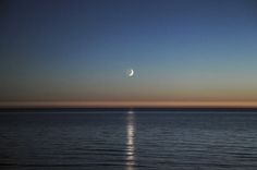 47fbc84f13af339f82c5a0c69dc04f80 #ocean #sunset #nature #moon