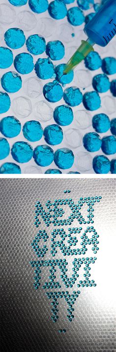 Bubble Wrap Typography by Lo Siento #bubbles #typography