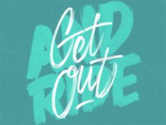 Get Out And Ride - Mike Greenwell #handLettering #typography