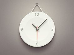 Dribbble - Clock by Paco #clock #minimal