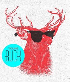 All sizes | Young Buck. | Flickr - Photo Sharing! #deer #red #ban #ray #illustration