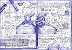 i'm not out to convince you or draw upon your mind | Flickr - Photo Sharing! #doodle #shoes #sketching #ruler #illustration #pen #blue