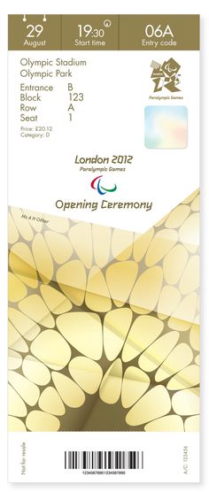Creative Review Olympics ticket designs revealed #olympic #london #game #ticket