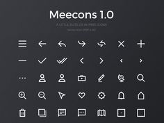 Meecons 1.0 – 84 Free Vector Icons (PDF & AI)