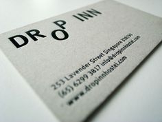 Drop Inn Hostel #card #letter #business #press