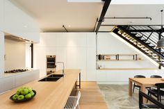 Warehouse space transformed into a bright house