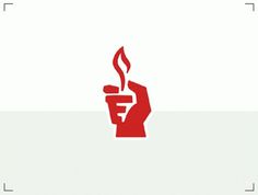 FFFFOUND! | Logo Design #flame #logo #smoking #hand