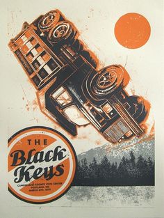 The Black Keys #music #silkscreen #poster #typography