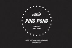 PING PONG on the Behance Network #print #design #graphic #pong #pauwels #valentin #ping