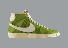 Shoe Icons #nike #illustration #blazer