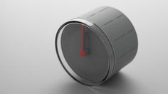 11+ World Clock #clock #design #red #grey