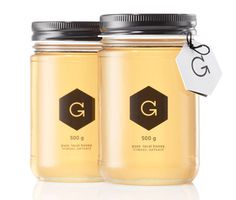 Gibbs Honey #packaging #black #simple #honey