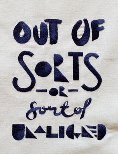 MaricorMaricar | Handsome Frank Illustration Agency #embroidery #typography